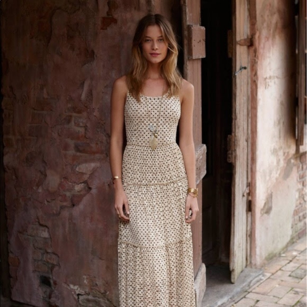 Anthropologie Meadow Rue Marigny Maxi Dress Sz. M